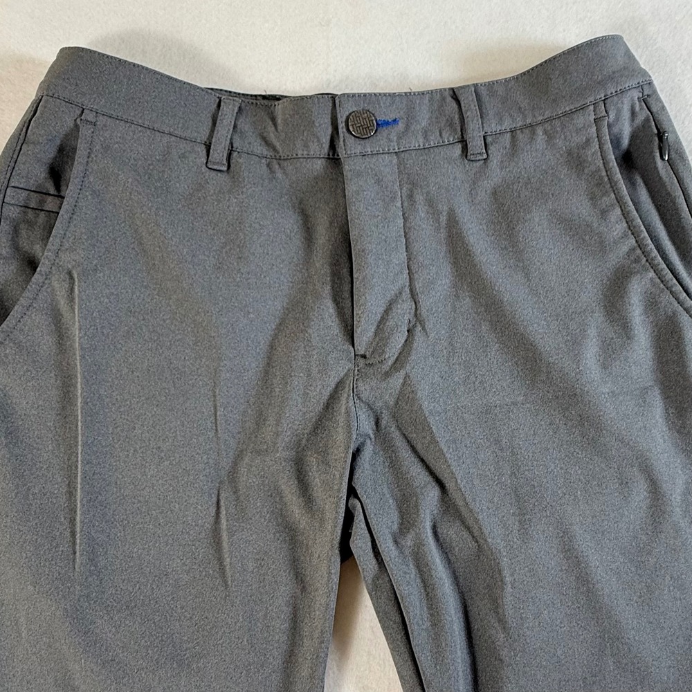 Twillory Performance Pants Mens 31x27 (actual) Tailored Fit Flat Front Gray